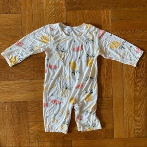Long sleeve pajamas watermelon & pineapple soft lightweight stretchy 12-18 mths